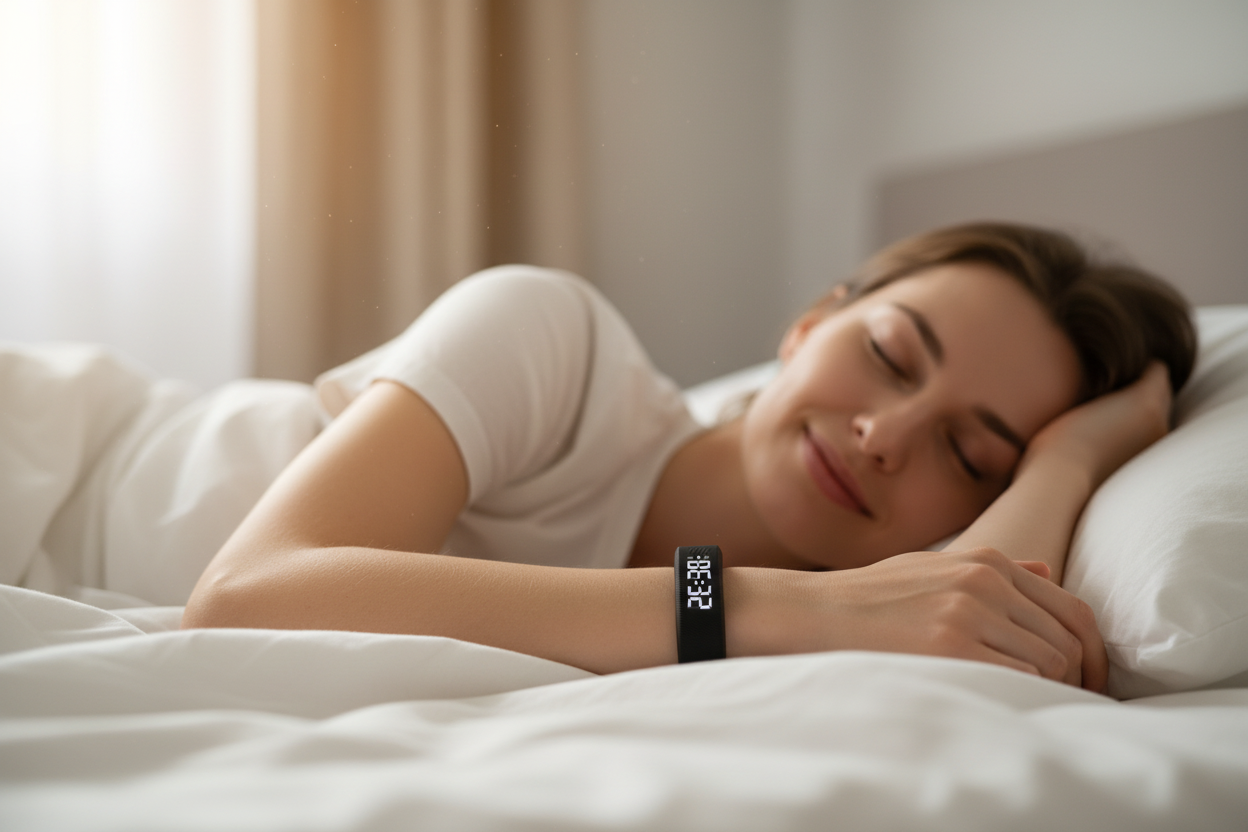 Réveil lifestyle matinal bracelet noir